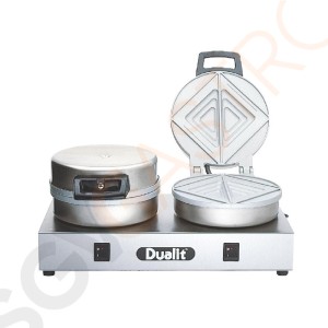 Dualit Kontakttoaster 73002 1,6kW/230V | doppelte Platten | 60 Scheiben pro Stunde