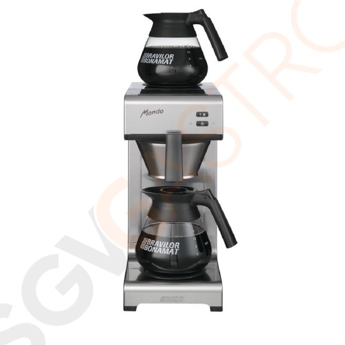 Bravilor Bonamat Kaffeemaschine Mondo 1,7L manuell 2 Warmhalteplatten | 2,1kW/230V | Kapazität: 1,7L