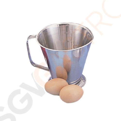 Edelstahl Messbecher 1,1L Kapazität: 1,1 L. Geprägt.