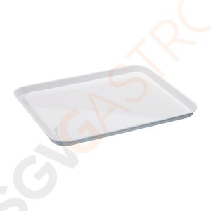 Serviertablett Polysterol weiß 45x35cm 45x35 cm.