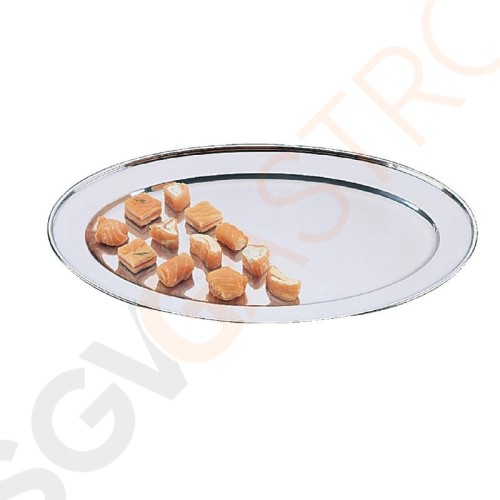 Olympia ovales Tablett 22cm 22(B)cm | Edelstahl Olympia ovales Tablett 22cm 22(B)cm | Edelstahl