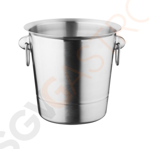 Olympia Weinkühler Edelstahl 19cm Geeignet für Ständer DP115 | Kapazität: 3,78L | 19 x 19(Ø)cm | Edelstahl