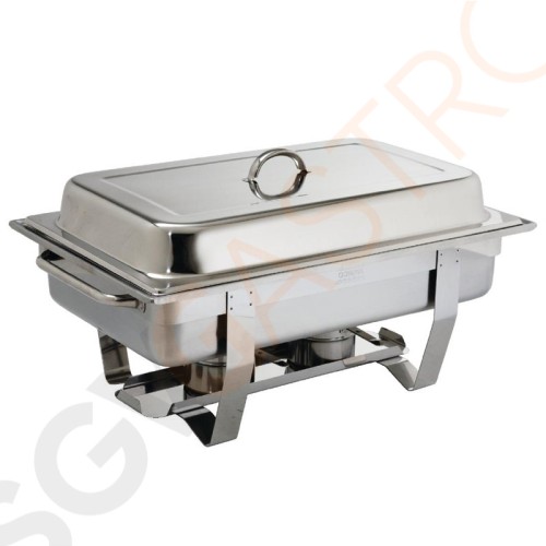 Olympia Milan Chafing-Dish Kapazität: 9L | 27 x 33,2 x 59cm (GN1/1) | Edelstahl Olympia Milan Chafing-Dish Kapazität: 9L | 27 x 33,2 x 59cm (GN1/1) | Edelstahl