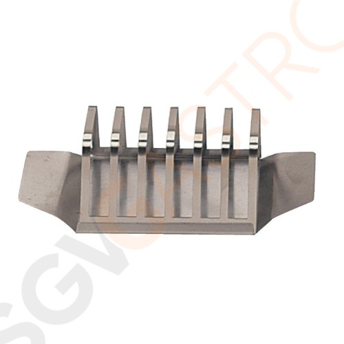 Olympia Toasthalter mit Krümelschale 6 Schlitze 7 x 18 x 7,5cm | Edelstahl Olympia Toasthalter mit Krümelschale 6 Schlitze 7 x 18 x 7,5cm | Edelstahl