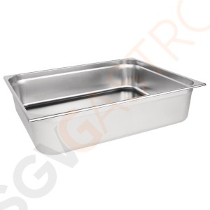 Vogue GN-Behälter Edelstahl 150mm GN2/1 GN2/1. Tiefe: 150mm. Kapazität: 43 Liter.