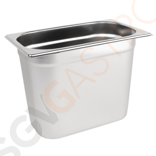Vogue GN-Behälter Edelstahl 20cm GN1/4 GN1/4. Tiefe: 20cm. Kapazität: 5,2L. Vogue GN-Behälter Edelstahl 20cm GN1/4 GN1/4. Tiefe: 20cm. Kapazität: 5,2L.