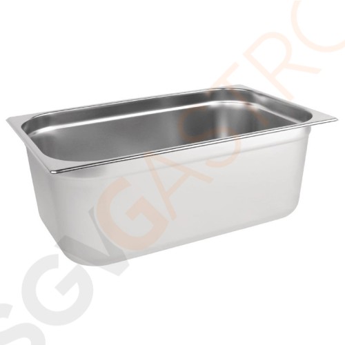 Vogue GN-Behälter Edelstahl 200mm GN1/1 GN1/1. Tiefe: 20cm. Kapazität: 28L. Vogue GN-Behälter Edelstahl 200mm GN1/1 GN1/1. Tiefe: 20cm. Kapazität: 28L.