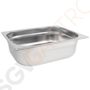 Vogue GN-Behälter Edelstahl 10cm GN1/2 GN1/2. Tiefe: 10cm. Kapazität: 6,2L.