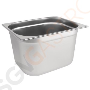 Vogue GN-Behälter Edelstahl 20cm GN1/2 GN1/2. Tiefe: 20cm. Kapazität: 12L. Vogue GN-Behälter Edelstahl 20cm GN1/2 GN1/2. Tiefe: 20cm. Kapazität: 12L.