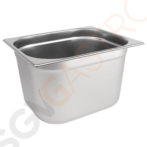 Vogue GN-Behälter Edelstahl 20cm GN1/2 GN1/2. Tiefe: 20cm. Kapazität: 12L.
