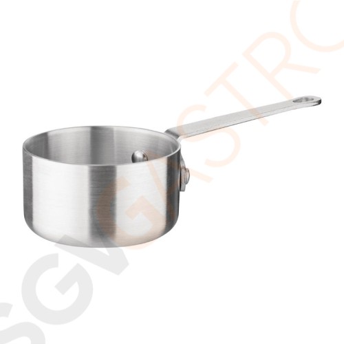 Vogue Aluminium Stieltopf 12cm Kapazität: 0,7 Liter. Größe: 12(Ø)cm. Material: Aluminium. Deckel: K473.