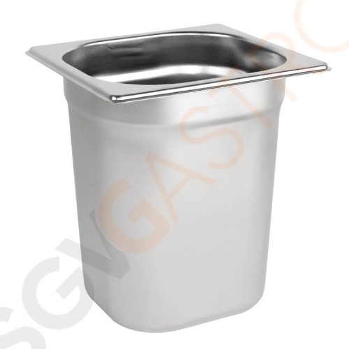 Vogue GN-Behälter Edelstahl 20cm GN1/6 GN1/6. Tiefe: 20cm. Kapazität: 3L. Vogue GN-Behälter Edelstahl 20cm GN1/6 GN1/6. Tiefe: 20cm. Kapazität: 3L.