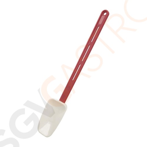 Vogue hitzebeständiger Löffelschaber 40,5cm Länge: 40,5cm. Hitzebeständig und spülmaschinengeeignet. Vogue hitzebeständiger Löffelschaber 40,5cm Länge: 40,5cm. Hitzebeständig und spülmaschinengeeignet.