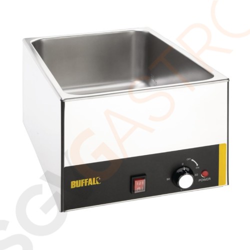 Buffalo Bain-Marie Geeignet für 2 x GN1/3, 2 x GN1/6 | 1,3kW/230V