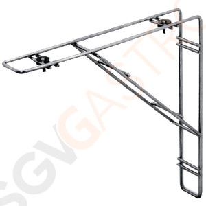 Vogue Wandhalterung für Tellerabtropfgitter Edelstahl | 33 x 33cm | verkauft pro Paar