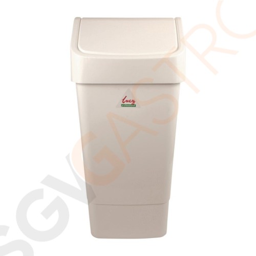 SYR Abfalleimer mit Schwingdeckel weiß 50L Kapazität: 50L | Polypropylen