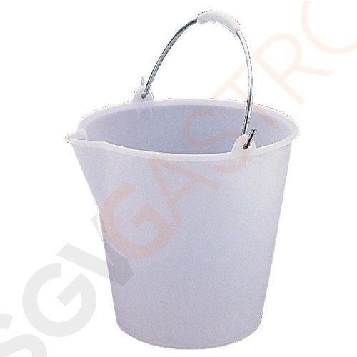 Jantex Kunststoffeimer 12L Kapazität: 12L | weiß | mit Schüttrand