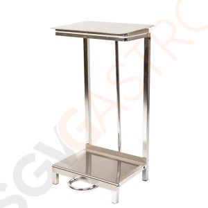 Jantex Abfallsackhalter Pedalbedienung | Edelstahl und verchromter Stahl