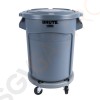 Rubbermaid BRUTE Abfalleimer grau 75L Kapazität: 75L | 58,1 x 49,5(Ø)cm