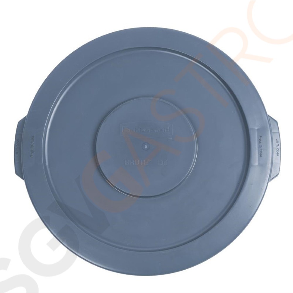 Rubbermaid BRUTE Deckel für Abfalleimer L639 Material: Polyethylen | Farbe: Grau | Für 37L Rubbermaid Brute Behälter