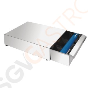 Kaffeesatzlade Edelstahl | 9 x 25,5 x 41cm Kaffeesatzlade Edelstahl | 9 x 25,5 x 41cm