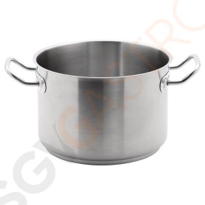 Vogue Edelstahl Kochtopf 7 Liter Größe: 240(Ø)mm | Material: Edelstahl | Induktionsgeeignet | Deckel: M950