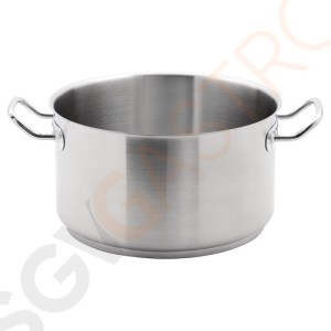 Vogue Edelstahl Kochtopf 9,5L Größe: 280(Ø)mm | Material: Edelstahl | Induktionsgeeignet | Deckel: M951