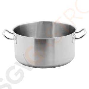 Vogue Edelstahl Kochtopf 12,5L Größe: 320(Ø)mm | Material: Edelstahl | Induktionsgeeignet | Deckel: M952