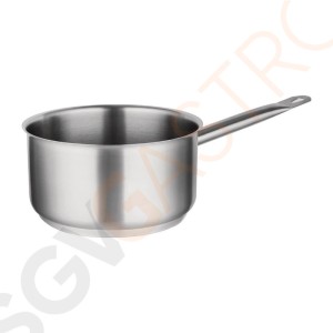 Vogue Edelstahl Stieltopf 5 Liter Größe: 240(Ø)mm | Material: Edelstahl | Induktionsgeeignet | Deckel: M950