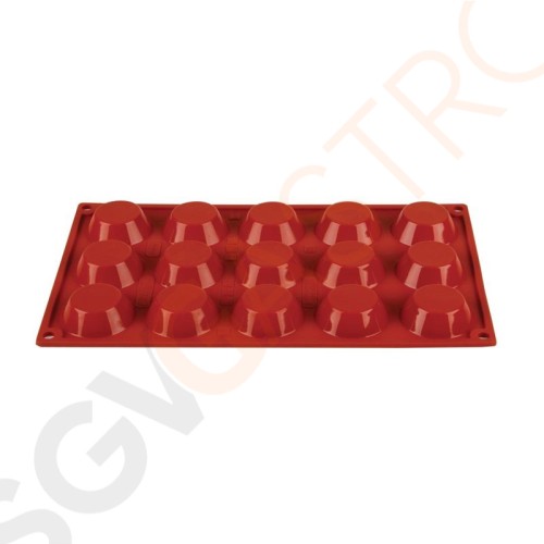 Pavoni Formaflex Backform Silikon 15 Törtchen GN 1/3