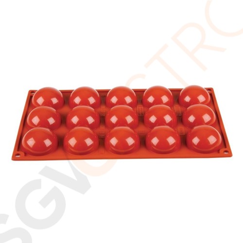 Pavoni Formaflex Backform Silikon 15 Halbkugeln GN 1/3