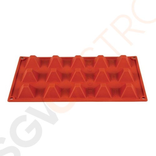 Pavoni Formaflex Backform Silikon 15 Pyramiden GN 1/3