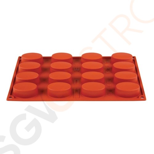 Pavoni Backform Silikon 16 Ovale GN 1/3