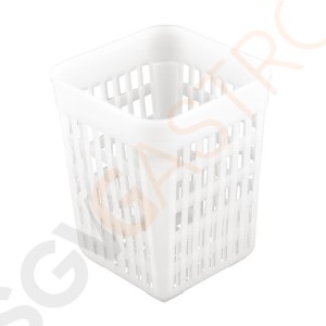 Olympia quadratischer Besteckhalter Kunststoff 14 x 11 x 11cm | Kunststoff