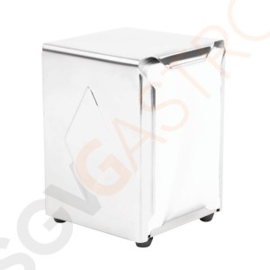 Olympia Edelstahl Serviettenspender Größe: 14(H) x 9,5(B)cm.