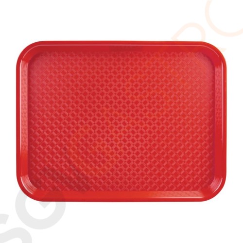 Kristallon Fast-Food-Tablett rot 41,5 x 30,5cm 41,5 x 30,5cm | Polypropylen | rot