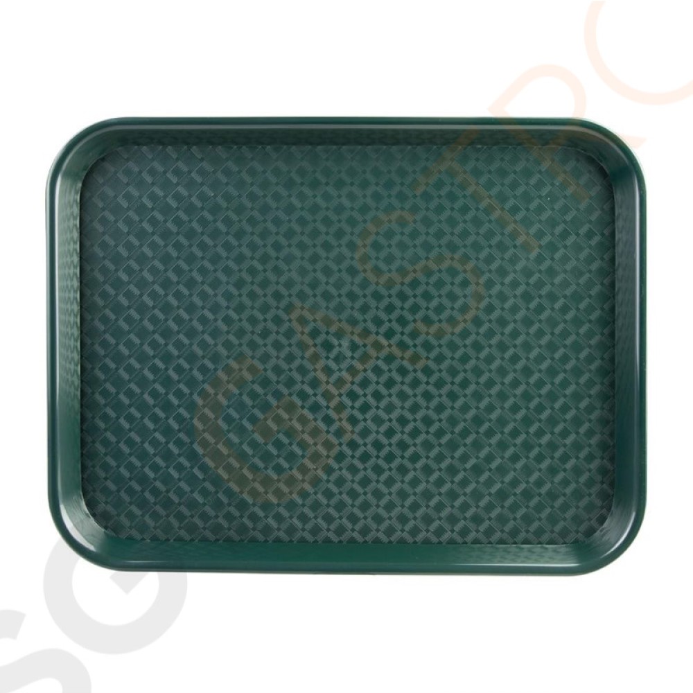Kristallon Fast-Food-Tablett grün 41,5 x 30,5cm 41,5 x 30,5cm | Polypropylen | grün