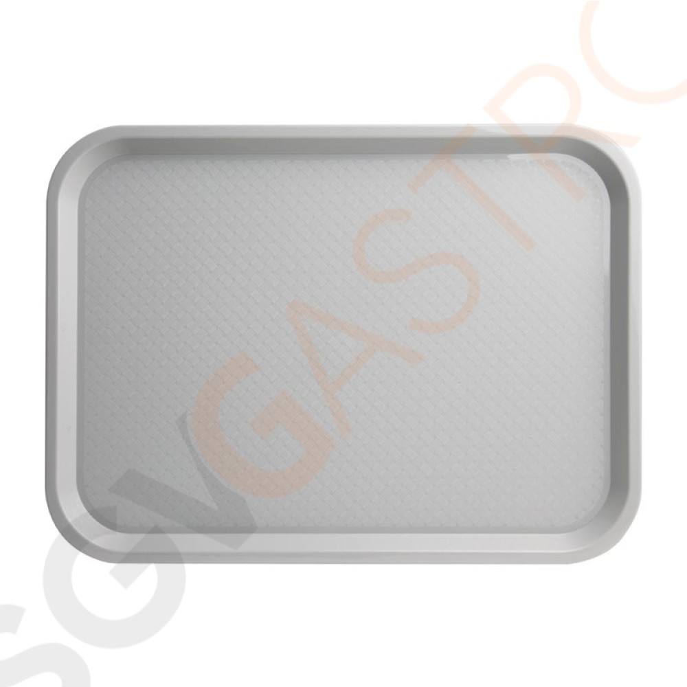 Kristallon Fast-Food-Tablett grau 45 x 35cm 45 x 35cm | Polypropylen | grau