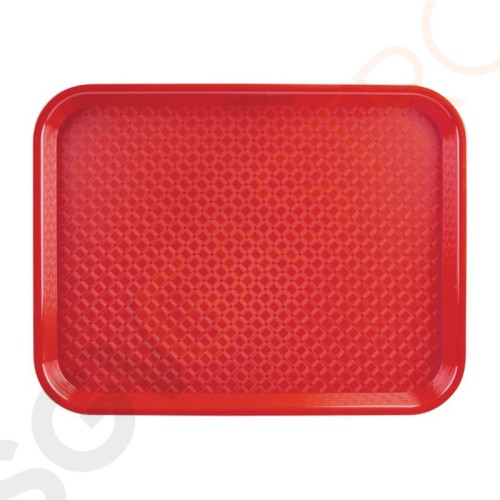 Kristallon Fast-Food-Tablett rot 45 x 35cm 45 x 35cm | Polypropylen | rot Kristallon Fast-Food-Tablett rot 45 x 35cm 45 x 35cm | Polypropylen | rot