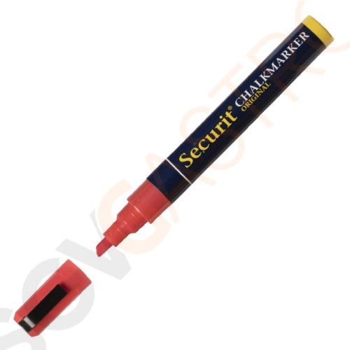 Securit Kreidestift 6mm rot Keilspitze | 6mm dick | rot Securit Kreidestift 6mm rot Keilspitze | 6mm dick | rot