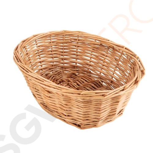 Olympia ovaler Brotkorb Weide 23 x 18,5cm 8 x 23 x 18,5cm | Korbweide