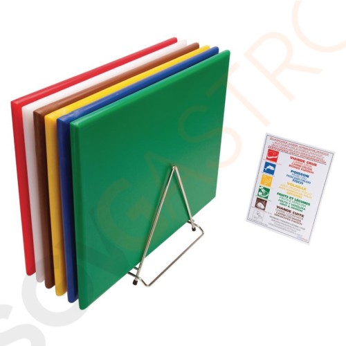 Hygiplas extra großes Schneidebretter Set mit hoher Dichte inklusive Ständer und Poster Set 45x60x2,5cm. Hygiplas extra großes Schneidebretter Set mit hoher Dichte inklusive Ständer und Poster Set 45x60x2,5cm.