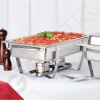 Olympia Milan Chafing-Dish x2 2 Stück | Kapazität: 2 x 9L | 27 x 33,2 x 59cm (GN1/1) | Edelstahl