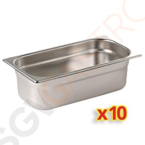 Vogue GN-Behälter Set 10x GN1/4 100mm Vogue GN-Behälter - Set 10 x GN 1/4, 100 mm tief. Vogue GN-Behälter Set 10x GN1/4 100mm Vogue GN-Behälter - Set 10 x GN 1/4, 100 mm tief.