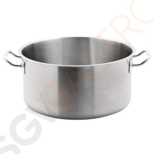 Vogue Edelstahl Kochtopf 18,5L Größe: 360(Ø)mm | Material: Edelstahl | Induktionsgeeignet | Deckel: T147