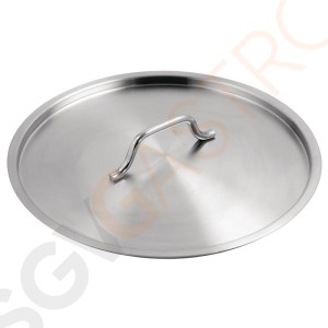 Vogue Edelstahl Deckel 36cm Deckel 36 (Ø)mm | Kompatibel mit: T555, T187, T088