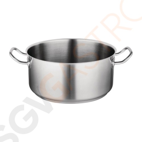 Vogue Edelstahl Kochtopf 13 Liter Größe: 360(Ø)mm | Material: Edelstahl | Induktionsgeeignet | Deckel: T147 Vogue Edelstahl Kochtopf 13 Liter Größe: 360(Ø)mm | Material: Edelstahl | Induktionsgeeignet | Deckel: T147