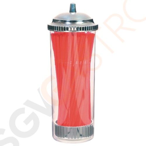 Olympia Strohhalmspender Größe: 9(Ø) x 27(H)cm.