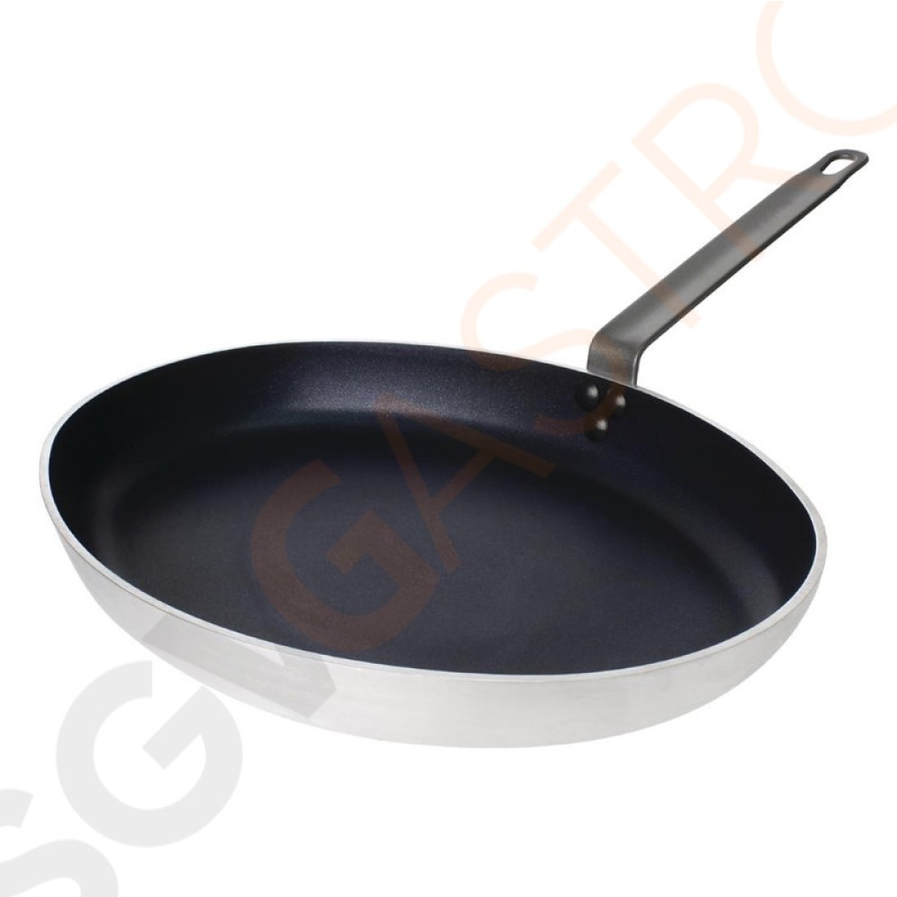 Vogue Fischpfanne oval 36cm Größe: 36(Ø)cm | Material: Aluminium