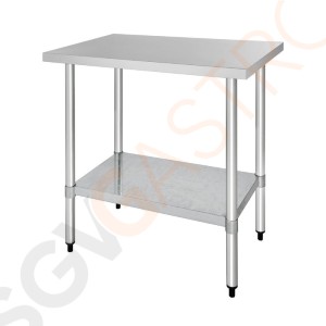 Vogue Arbeitstisch mit Regalboden 90 x 60cm T375 | Größe: 90(H) x 90(B) x 60(T)cm